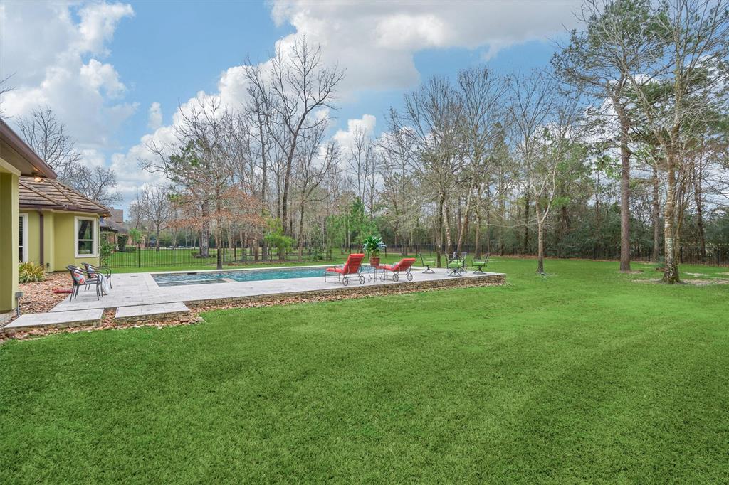 This acre plus lot is perfect for privacy, and entertaining.