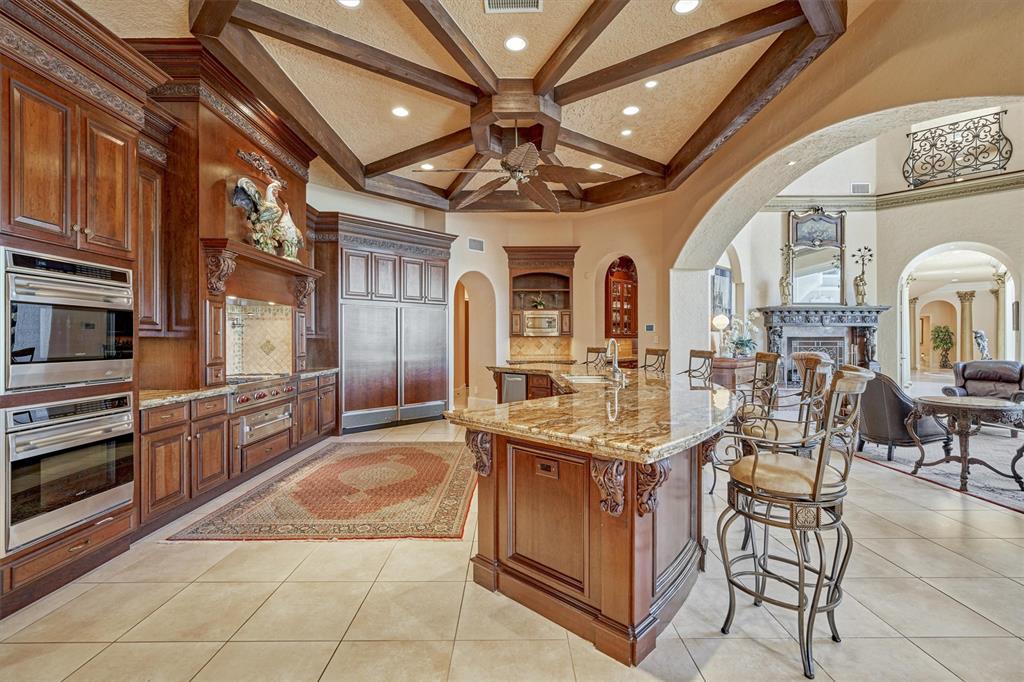 Incredible kitchen area. Very high ceilings and tons of room.