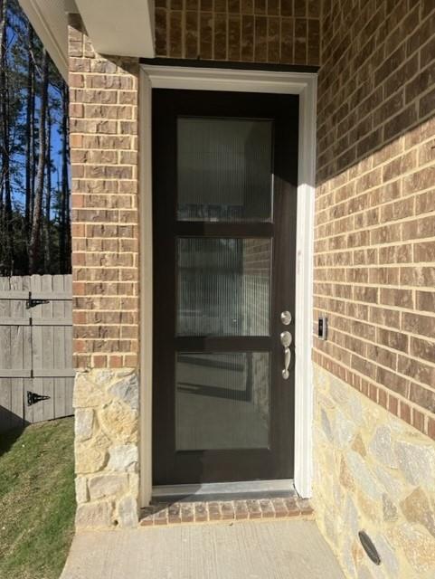 8' front door w/privacy glass